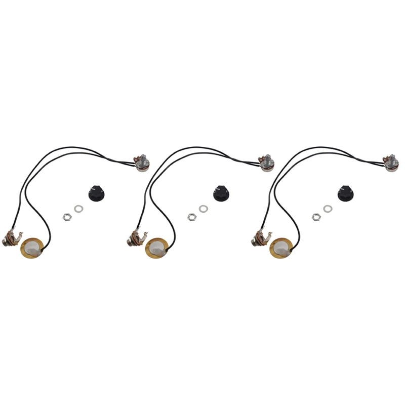 

3 Pcs 27MM Guitar Pickup Piezo Transducer Prewired Amplifier With 6.35MM Output Jack For Acoustic Guitar Ukulele