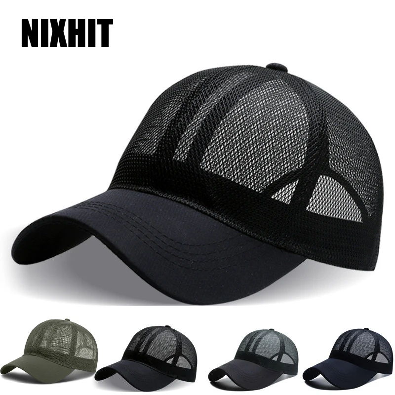 

NIXHIT Fashion Summer Mesh Men's Cap Baseball Caps For Men Women Trucker Street Travel Sport Running Fishing Hiking Men's Hat