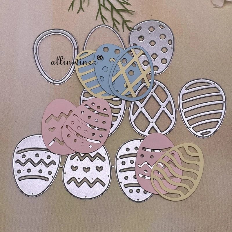 

Easter Egg Decoration Metal Cutting Dies Stencils Die Cut for DIY Scrapbooking Album Paper Card Embossing