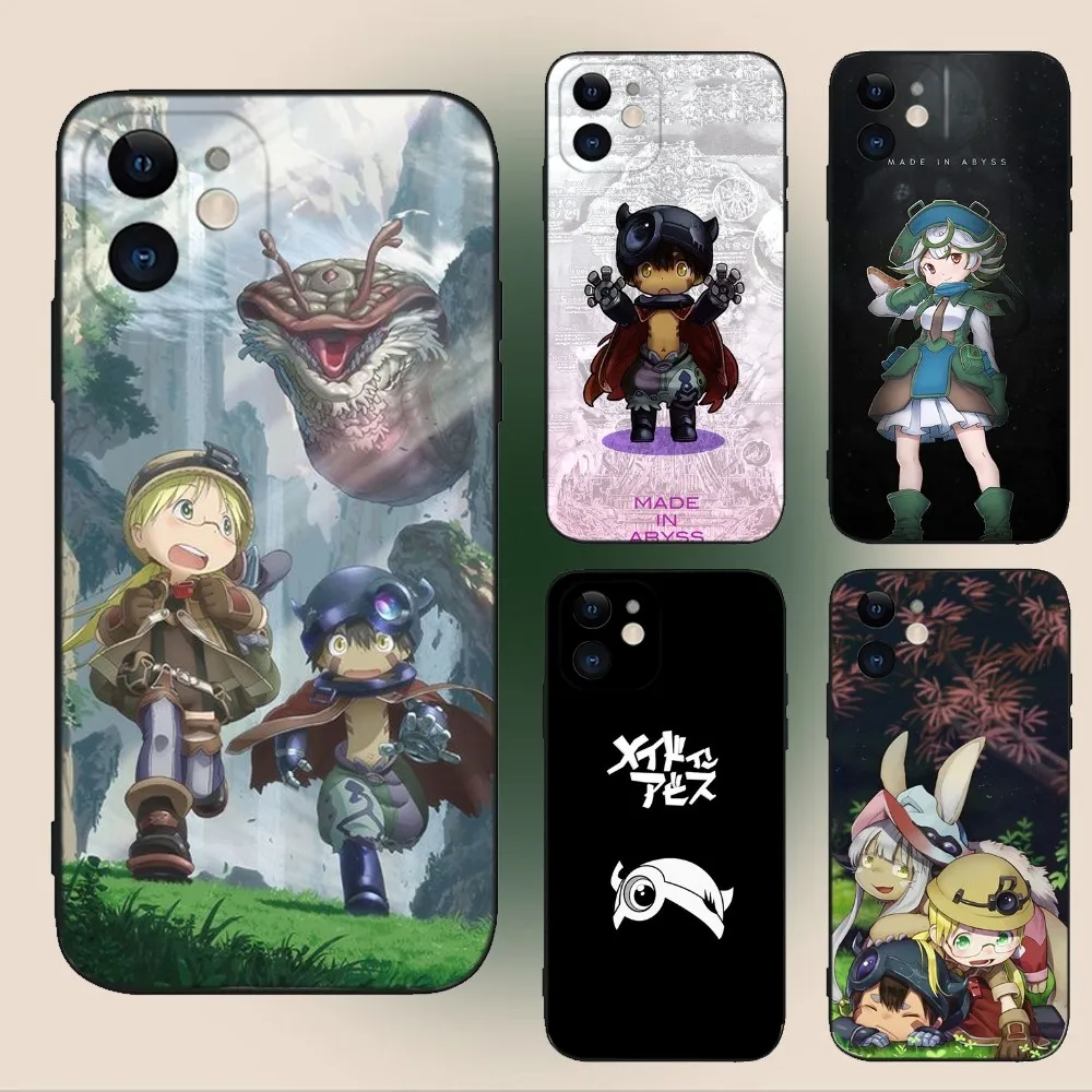 Чехол для телефона Made in Abyss iPhone 15 14 13 12 11 Plus Pro Max XS XR SE Mini 8 7 мягкий силиконовый