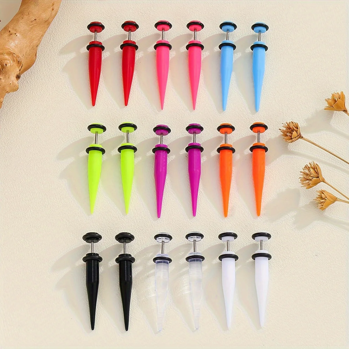 Акриловые серьги-гвоздики для мужчин и женщин в стиле панк модные украшения