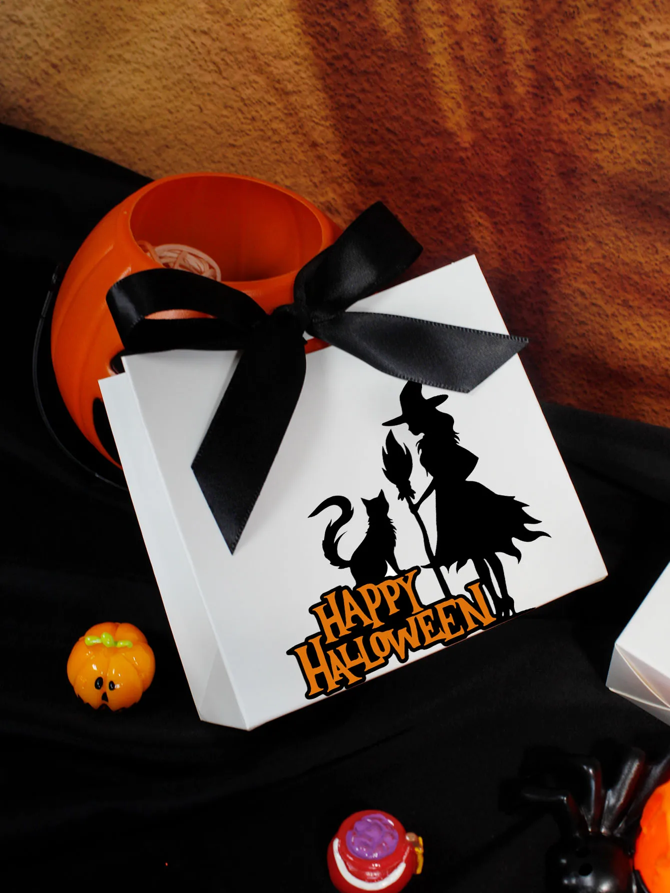 Коробки для подарков на Хэллоуин Goodie коробки трюков или конфеты сувениров