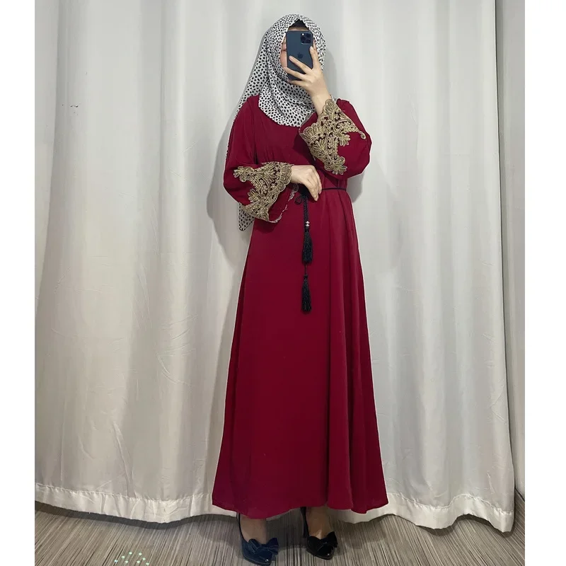 

Eid 2023 Prayer Muslim Party Dress Morocco Women Abaya India Embroidery Abayas Ramadan Dubai Kaftan Robe Longue Vestidos Largos