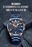 curren mens watch innovative multifunctional quartz wristwatch with calendar 3 dials luxury chronograph luminous waterproof