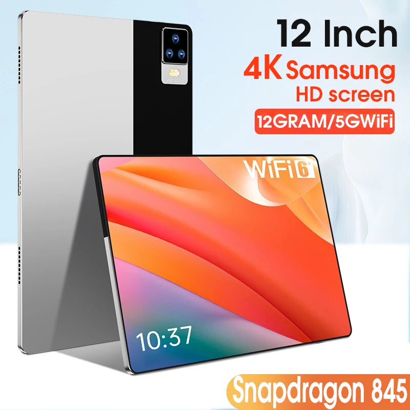 

2022 New Global Version Android 11.0 12GB RAM 512GB ROM 4K HD Screen Snapdragon 845 Tablet PC 5G Dual SIM Card WIFI Google Play