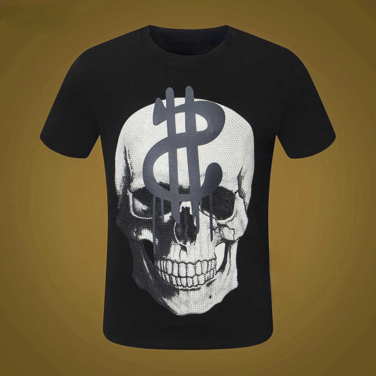 

2022 Skull T-shirt Men Round Neck Short Sleeve PP Skull Short Sleeve High Quality T-shirt Fashion Horror Men Tops 04