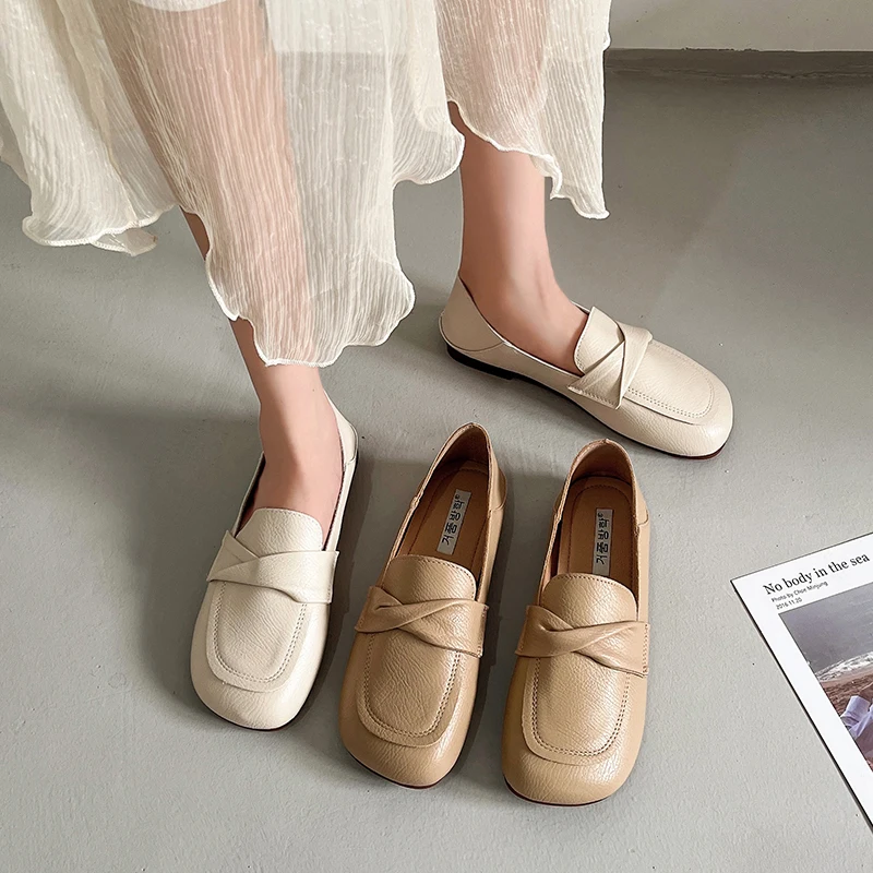 

Shoes Woman 2022 Slip-on Shallow Mouth Female Footwear All-Match Casual Sneaker Soft Round Toe New Slip On Dress Driving Moccasi