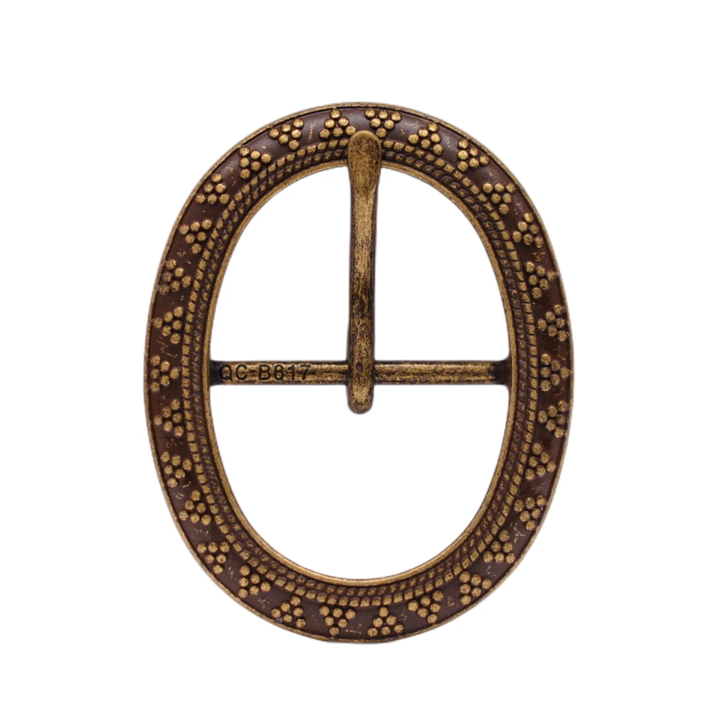 Прочная антикварная латунная металлическая овальная Западная искусственная