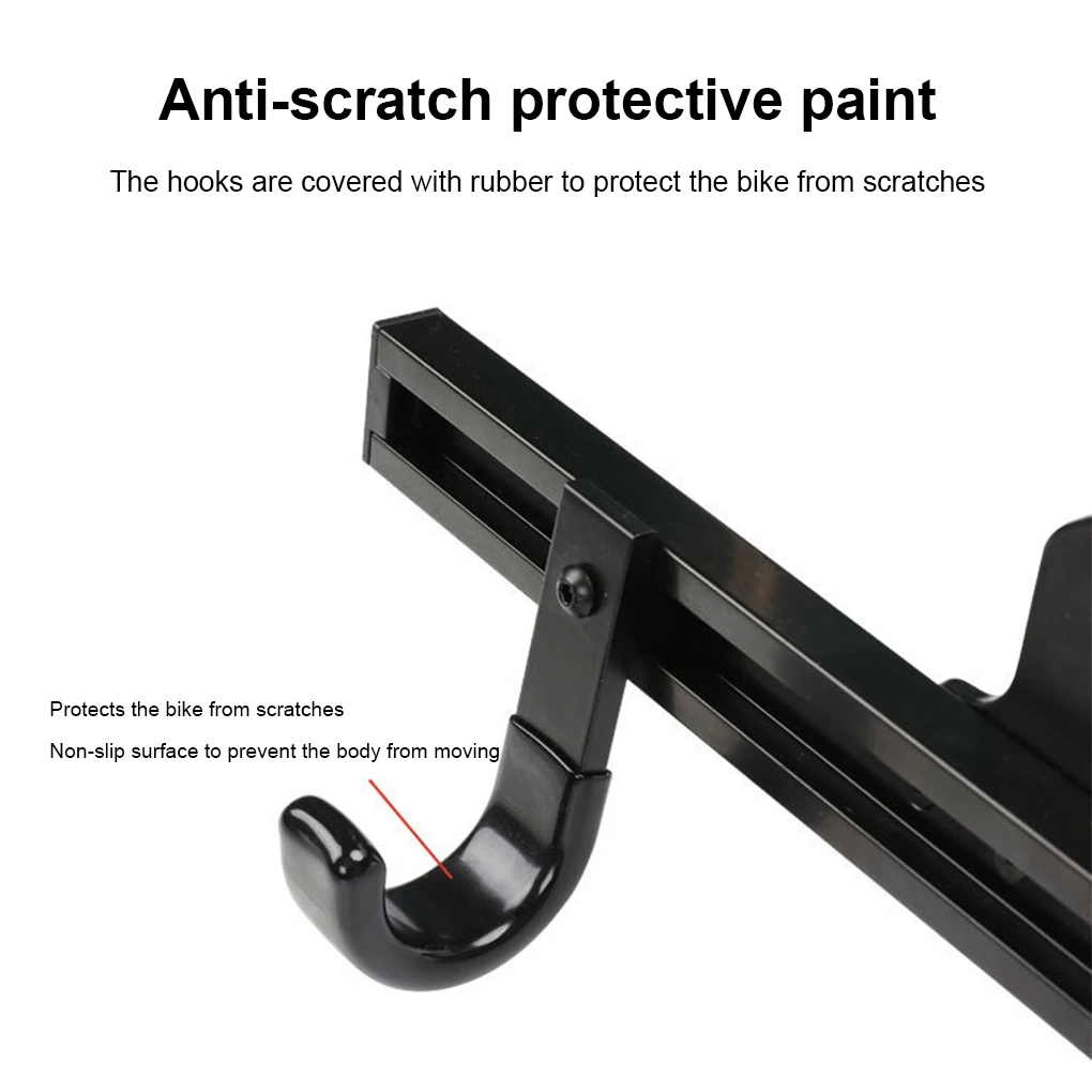 

Bicycle Wall Hanging Bracket Length Adjustable Holder Stand Accessories