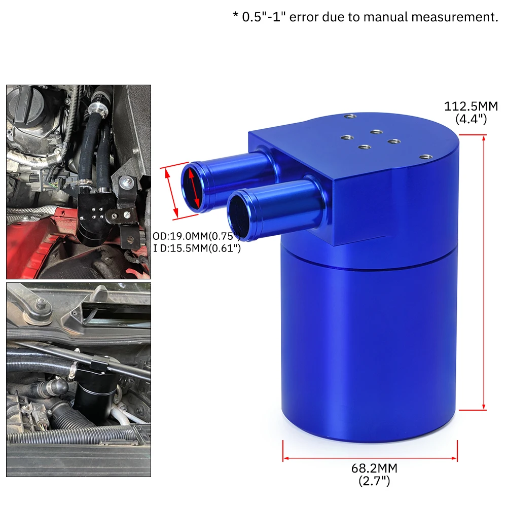 WLR RACING — УНИВЕРСАЛЬНЫЙ резервуар для масла из алюминиевого сплава BMW N54 335 ЧЕРНЫЙ