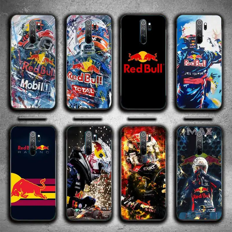 

RED Energy Drink Bull Phone Case For Redmi 9A 8A 6A Note 9 8 10 11S 8T Pro Max 9 K20 K30 K40 Pro PocoF3 Note11 5G Case