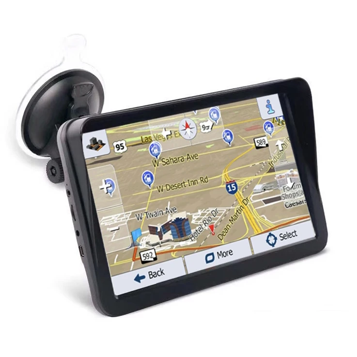 Enlarge Android System Truck GPS Navigator 9 Inch Touch Screen Wifi AVIN Satellite Car GPS Navigation With Latest Europe Maps