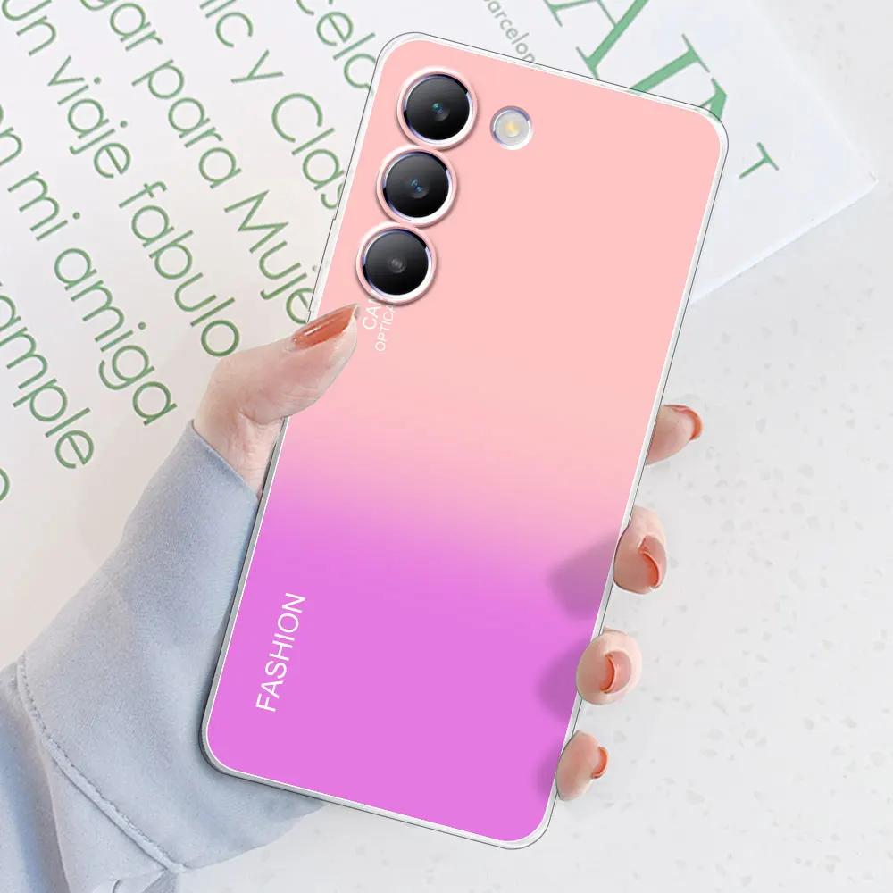Противоударный прозрачный мягкий силиконовый чехол для Vivo V30 SE /Vivo V40