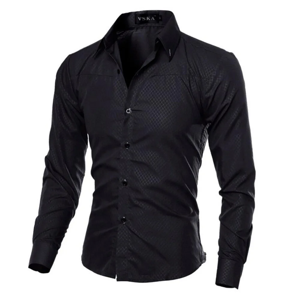 Men's Classic Business Long-sleeved Slim-fit Formal Shirt