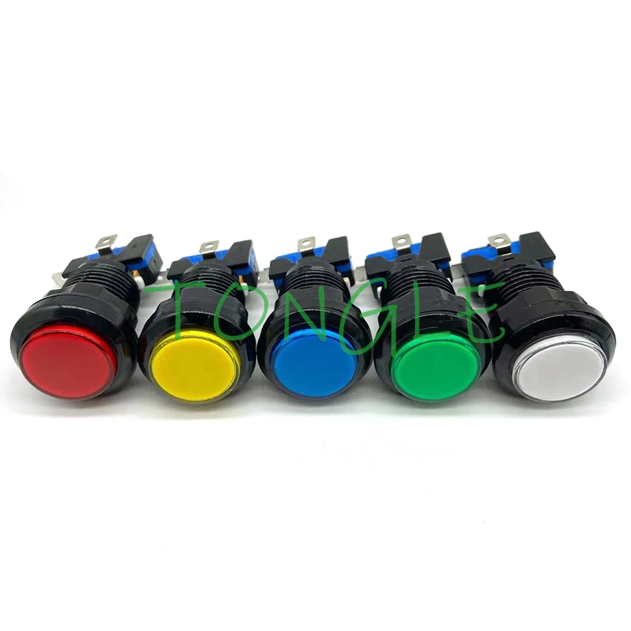 

Светодиодный круглый аркадный выключатель, 4 контакта, 5 В, 28 мм, 24 мм