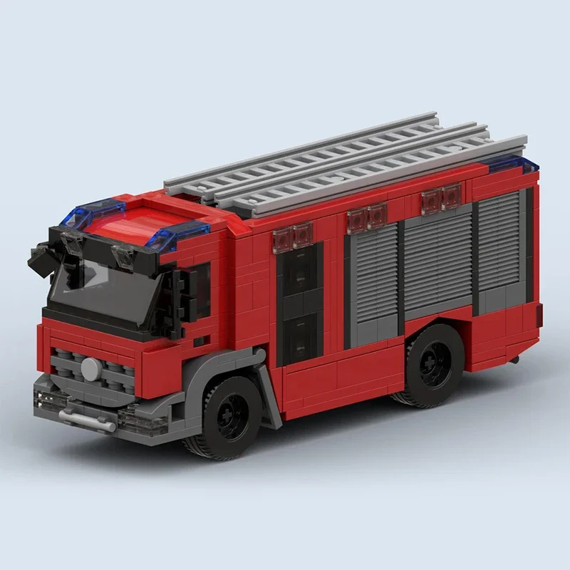 Модель городского автомобиля Moc строительные блоки Япония пожарная пена тендер