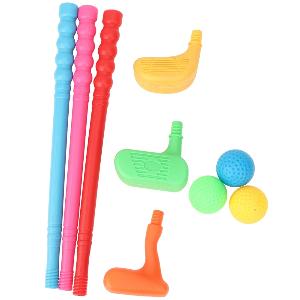 

Golf Kit Suits for Children Kids Clubs Mini Children Toys Golf Parent Child Games Indoors Outdoors Supplies