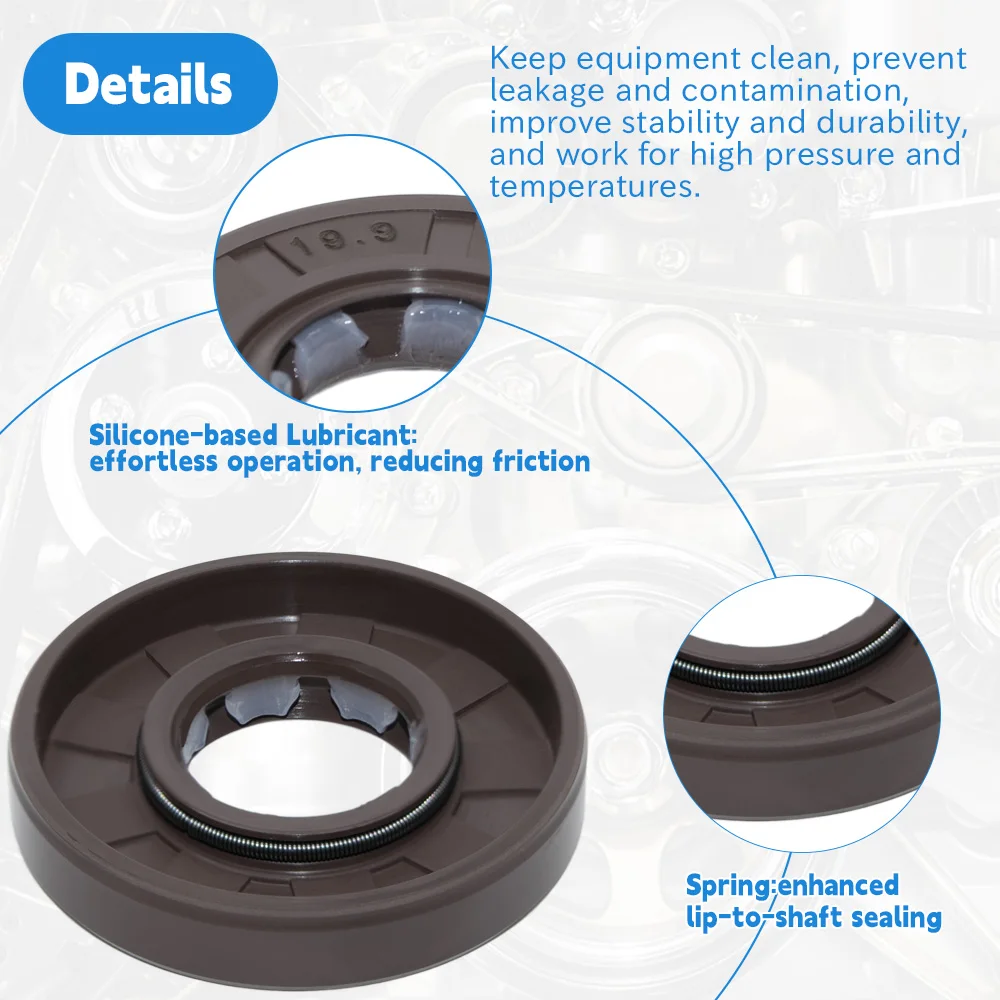 Масляное уплотнение высокого давления DMHUI 19 9x44 5x8 мм Уплотнители для Паркера