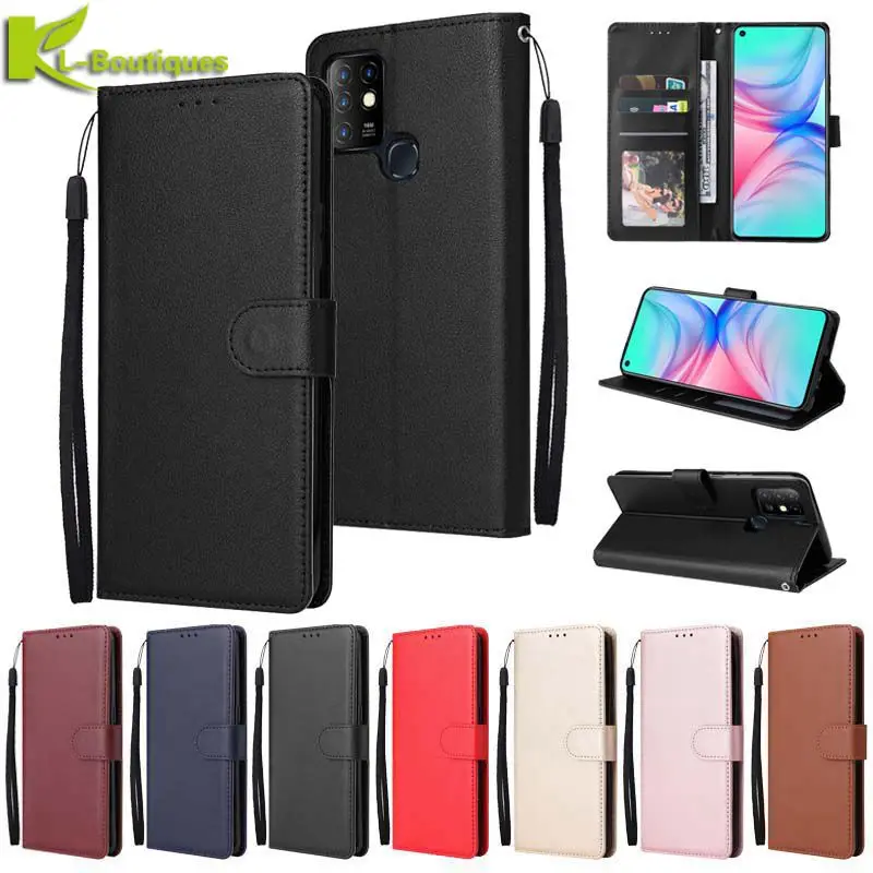 For Infinix Hot 10 Leather Case on sFor Coque Infinix Hot 10 10S 10i Cover Hot10 Play Funda Classic Style Flip Wallet Phone Case