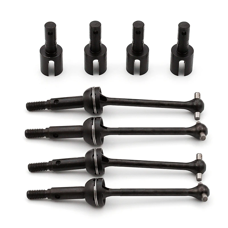 

8Pcs Metal Steel Gearbox Joint Cup Diff Cup & Drive Shaft Set CVD For LC RACING PTG-2 PTG2 1/10 RC Car Upgrade Parts