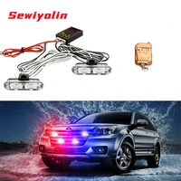strobe led fso warning light car accessories 2x4 flashing emergency vehicle remote control 12v waterproof ip67 auto police