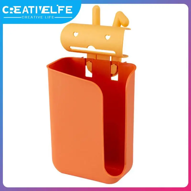 

Pp Free Perforated Wall-mounted Recycle Bag Dispenser Trash Bags Storage Box Punch-free Tissue Box Cartoon Multi-purpose