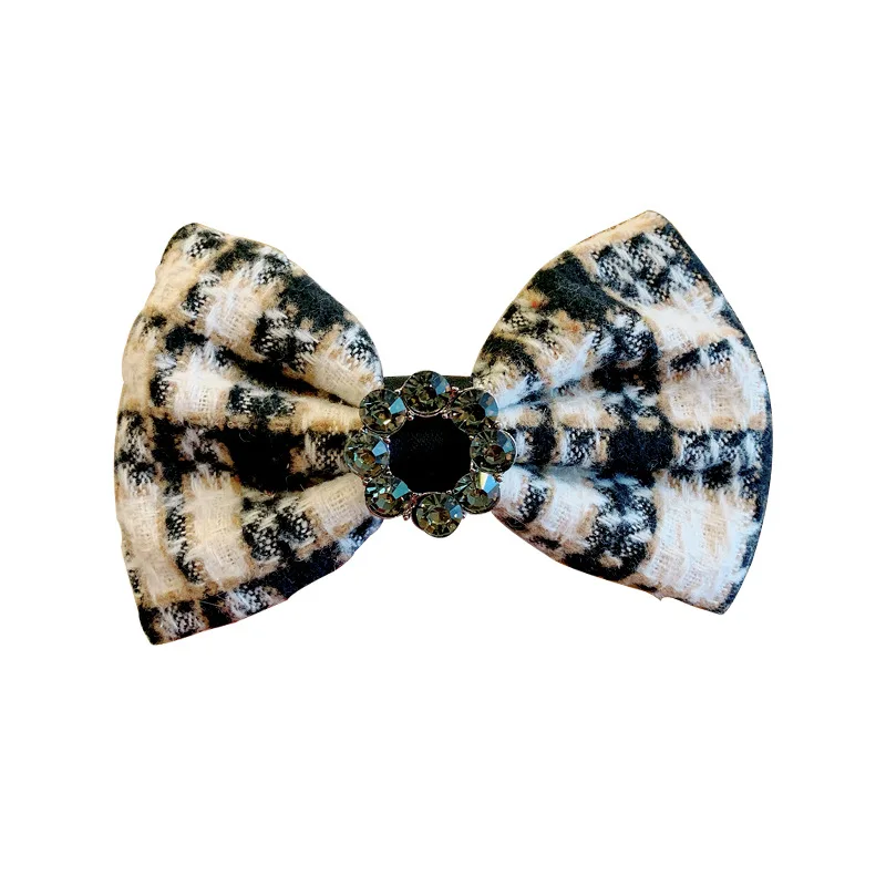 

Elegant Simple Product Black Retro Red Flower Zircon White Grey Yellow Lattice Bowknot Women Hair Clip Headwear
