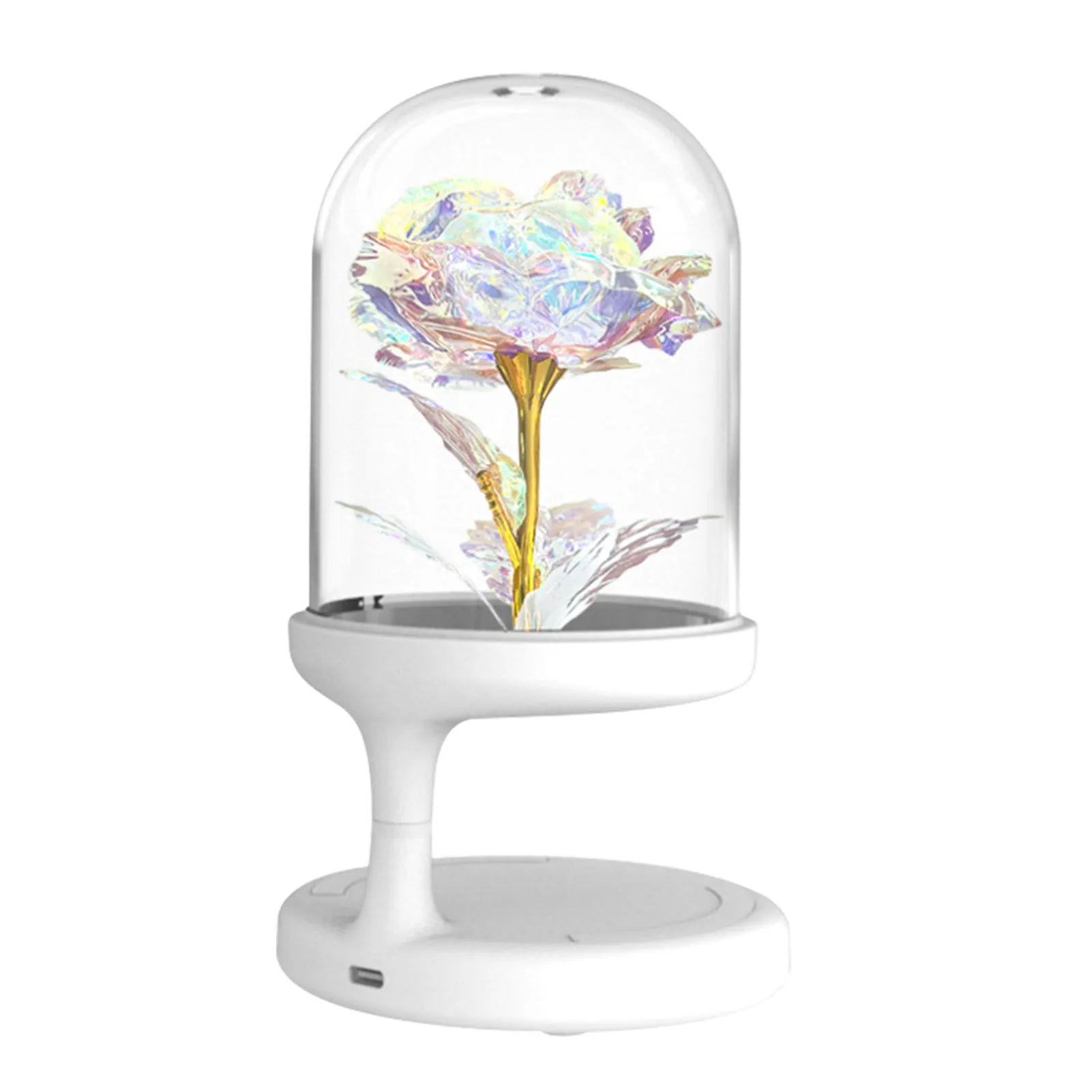 

Лампа настольная с беспроводной зарядкой и USB-портом для зарядки