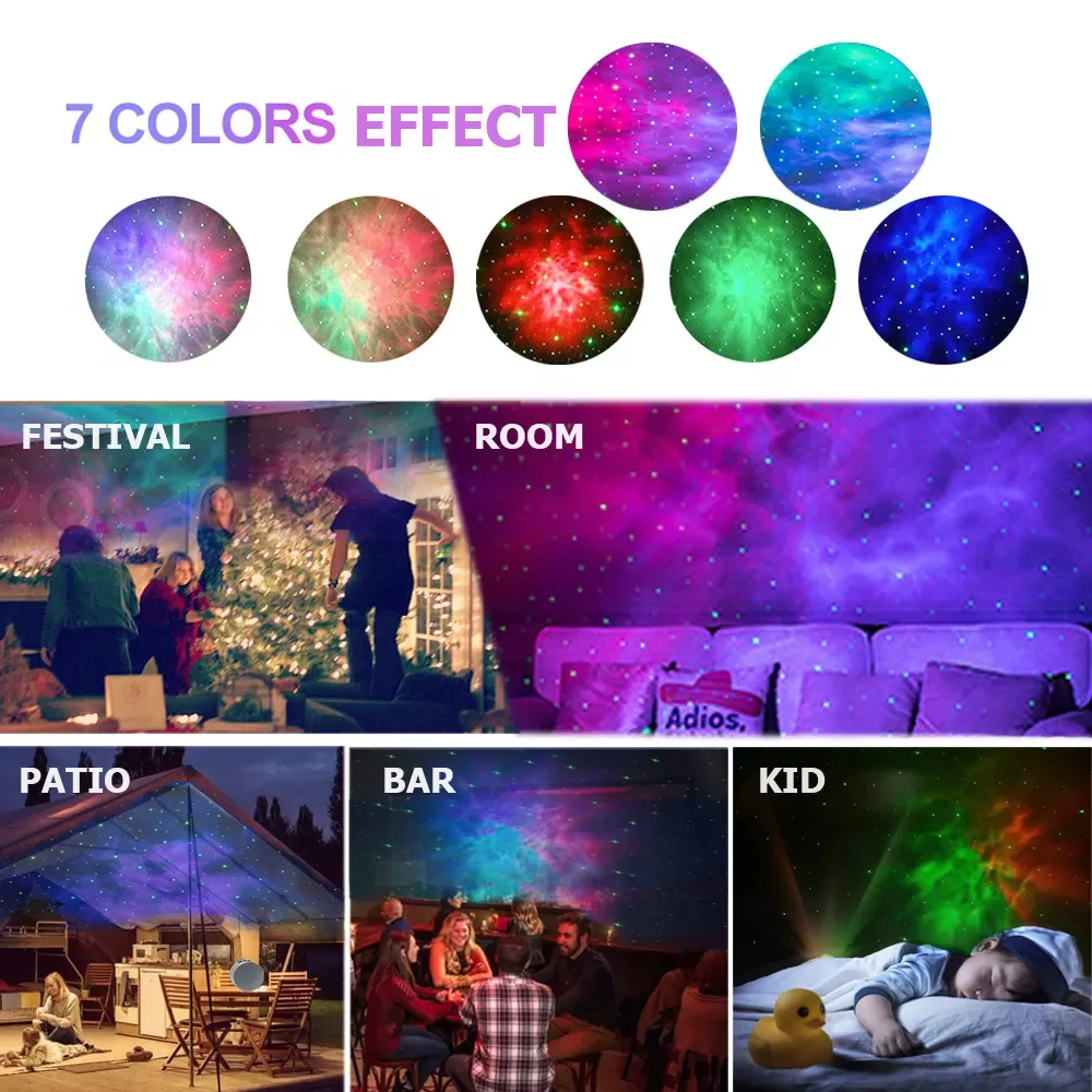 

Projector Sky Lanterns Skylight Starry Night Light Led Cloud Lamp Nebula Starry Starlight Nightlight Child Kids