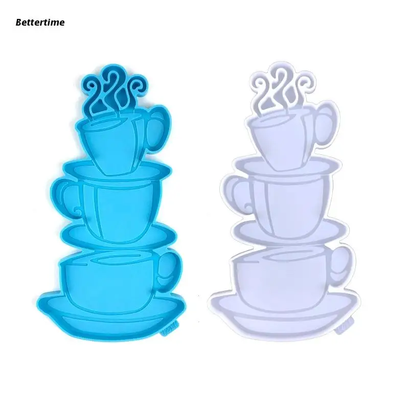 

B36D Wall Art Silicone Mold Coffee Mugs Coaster Resin Casting Mold Storage Ornaments Epoxy Mold Wall Mount Decor Craft DIY