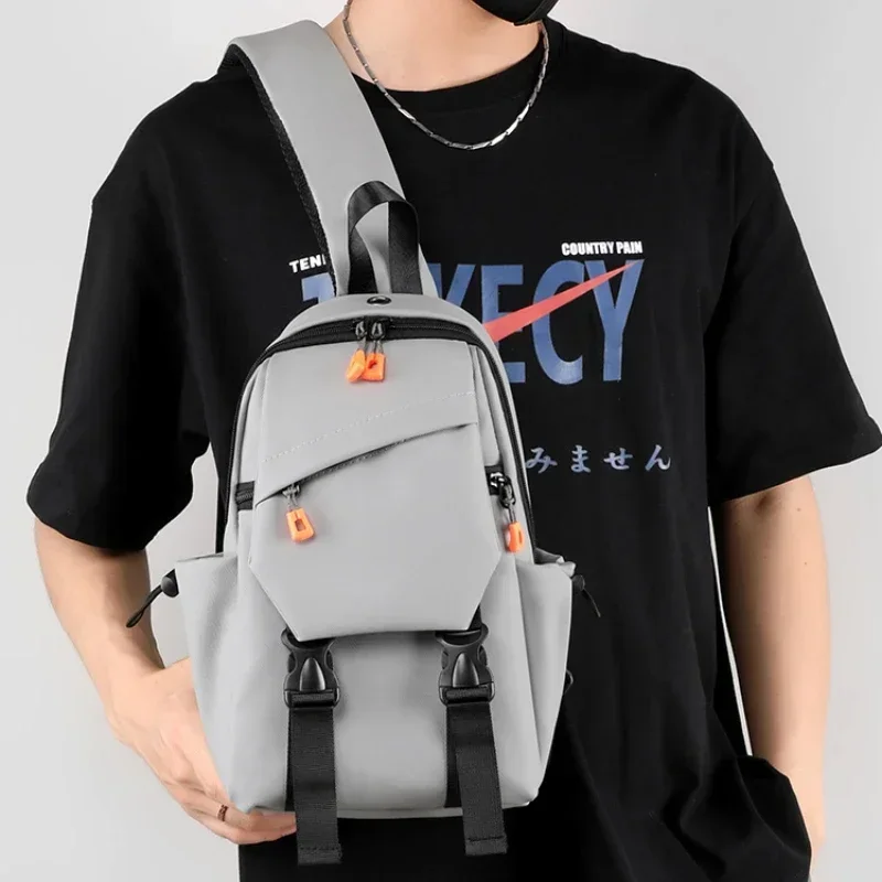 Новинка однотонные нейлоновые поясные сумки на молнии вместительные мужские 2024