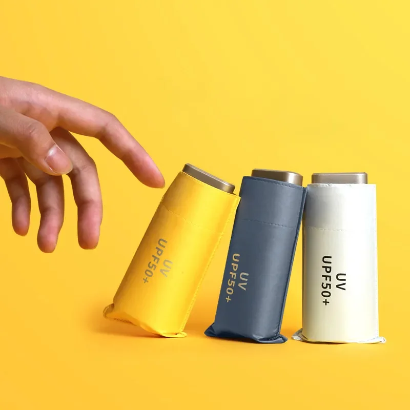 

NEW2023 Fashion Small Folding Umbrella Rain Women Mini Pocket Parasol Girls Anti-UV Portable Travel Umbrella Ultralight Sun Umbr