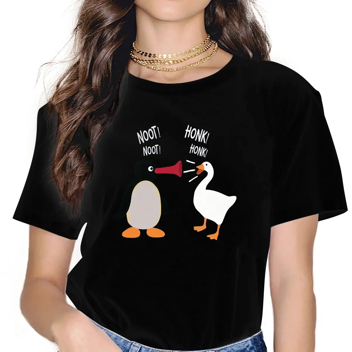 

Pingu Penguin Anime Noot Noot Honk Honk Unisex T Shirt Graphic Femmes Tees Summer Clothing Polyester O-Neck TShirt