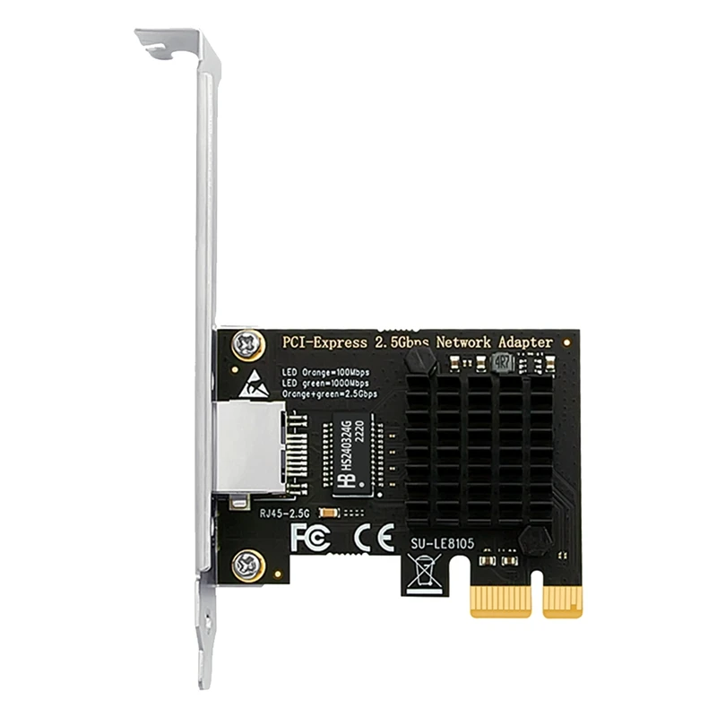 

Сетевая карта PCI Express, 1 шт., 2,5 ГГц, Gigabit Ethernet PCIE, порты RJ45, сетевая карта для настольного ПК, ноутбука