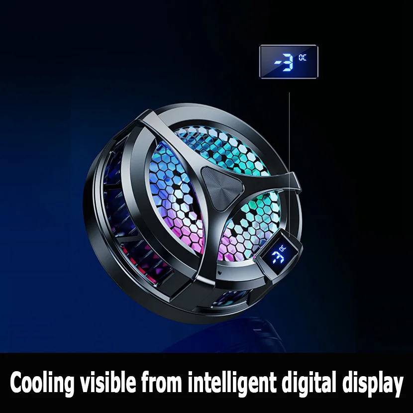 X36 Phone Semiconductor Magnetic Cooler Aluminum Wireless charging Two gear adjustment Silent cooling With Elastic back clip