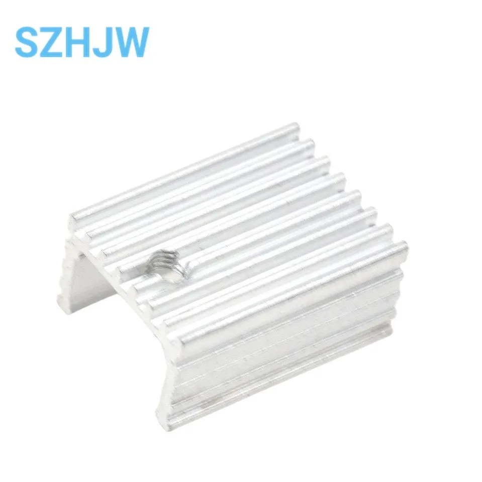 10 шт. Радиатор кулер радиатор 15x10x2 0 мм Высокое качество Серебряный 220 транзистор