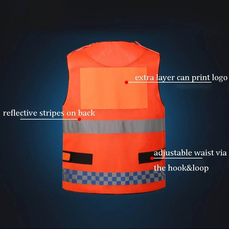 Светоотражающий жилет унисекс с высокой видимостью рабочая одежда несколькими