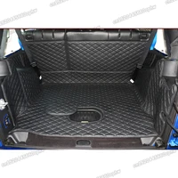 for jeep wrangler leather car trunk mats cargo liner 2011 2012 2013 2014 2015 2016 2017 JK accessories inteior rear boot auto