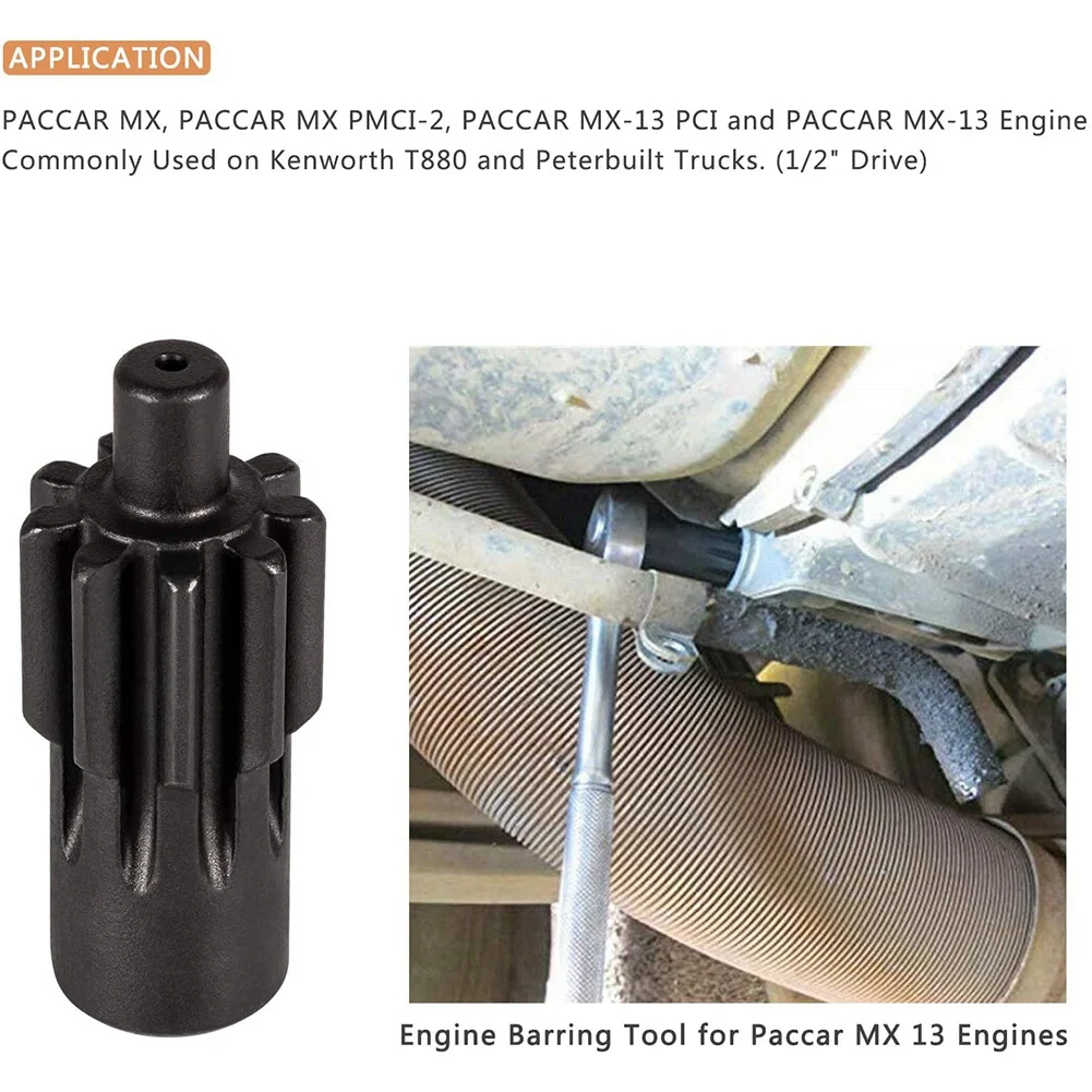

Engine Barring Tool MX 13 Engines for Paccar Kenworth T880 Truck and Peterbilt Replaces 1453158PE 1453158