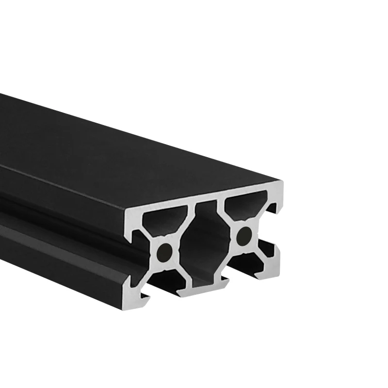 2pcs 2040 N1 V-Slot Aluminum Profile Extrusion Frame Black Eu Standard CNC DIY 3D Printer Parts 100mm-1200mm Anodized Linear