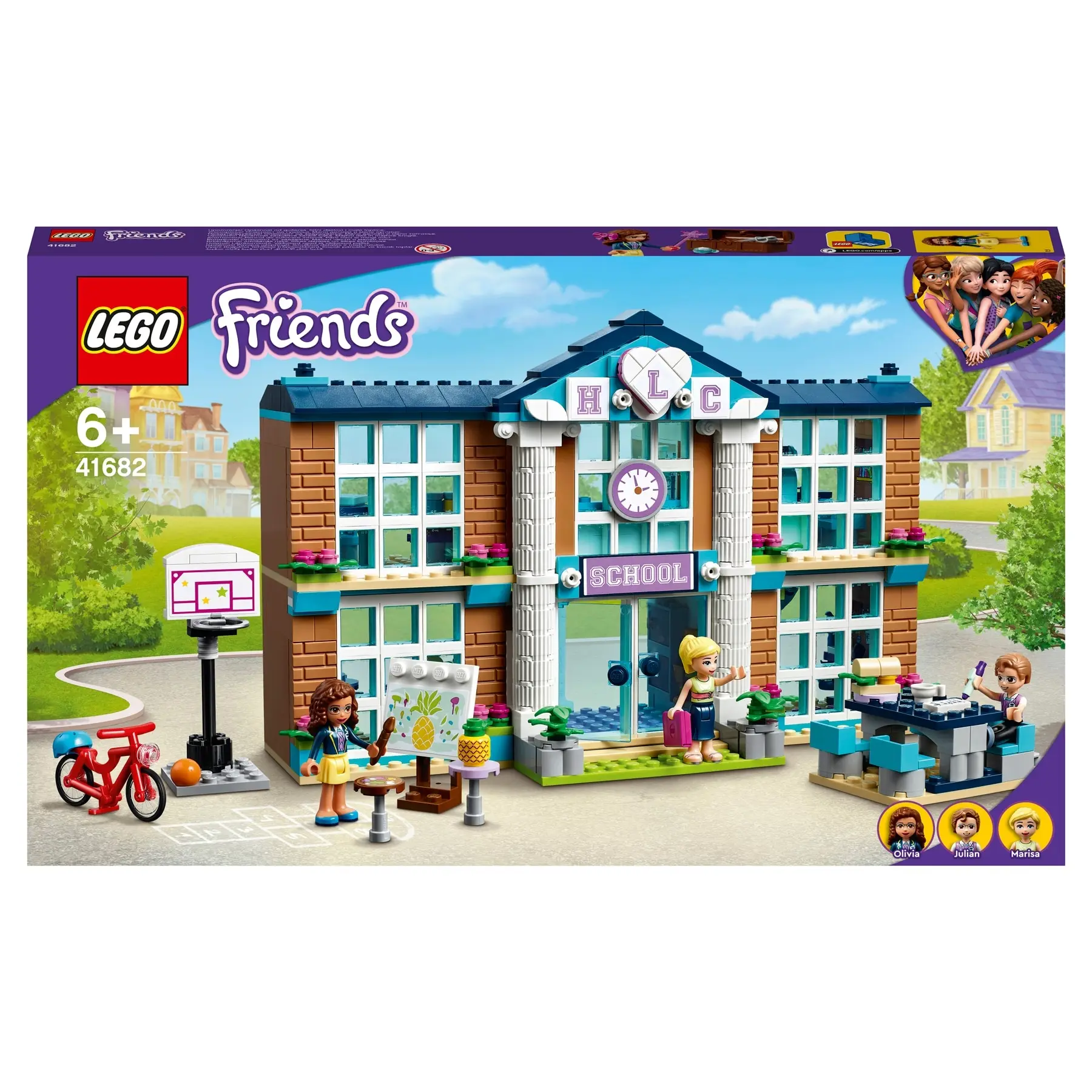 Конструктор Designer Lego Friends 41682 школа Хартлейк Сити игрушки фигурки модель детали оригинал для детей мальчиков и девочек подарок на день рождения.