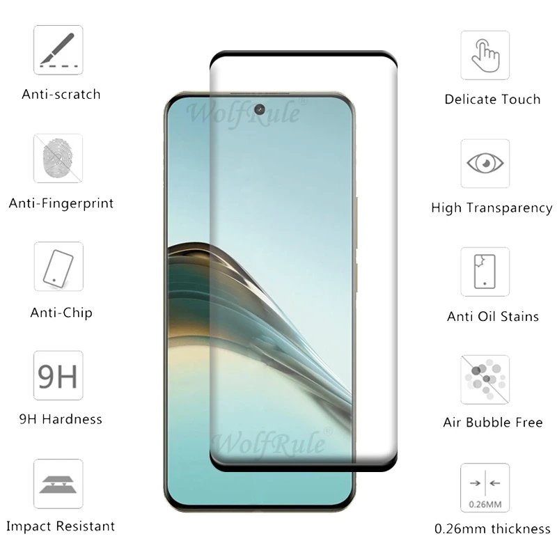 1/2/3/4 шт. для Realme 13 Pro Plus стекло OPPO Стекло 9H полное покрытие изогнутая защита экрана