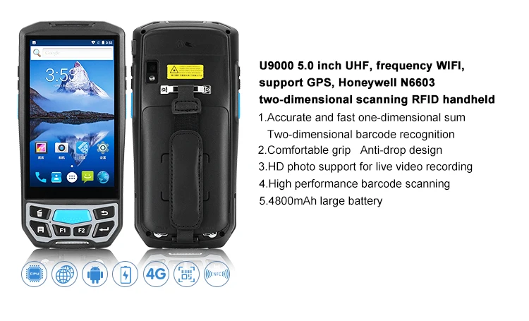 Фото BLOVEDREAM PDA 5-дюймовый Android-терминал UHF RFID, портативное устройство PDA №4