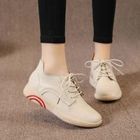 women flat shoes leather casual shoes autumn new outdoor sports shoes soft and comfortable 2022 ladies single shoe size 35 41