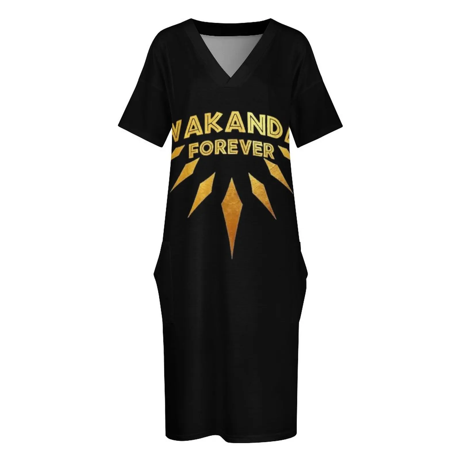 Женское свободное платье из полиэстера и спандекса