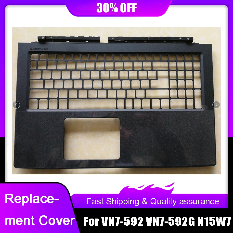 

Новый чехол для ноутбука, ЖК-дисплей для ACER VN7-592 VN7-592G N15W7, подставка для рук, задняя крышка черного цвета