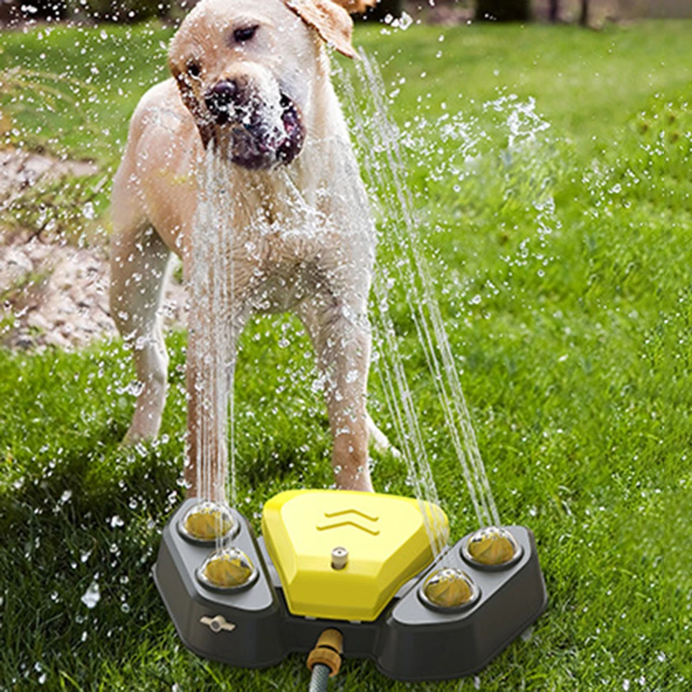 Multifunctional Dogs Bath Water Spray Fun Auto Fountain Outdoor Puppy Dog Water Drinking Interactive Shower Toys