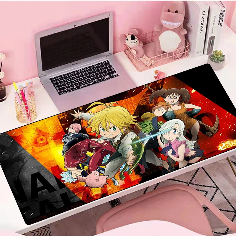 

Коврик для мыши в стиле аниме «Семь смертных грехов», резиновый игровой коврик для мыши, Настольная защита, аксессуары для настольного комп...
