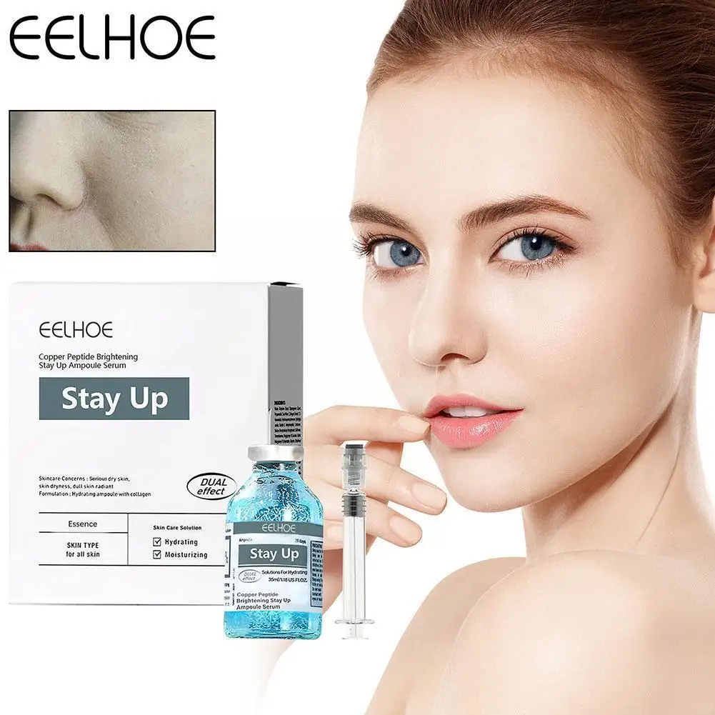 

EELHOE STAY UP 35ML Ampoule Serum Microneedling Therapy Concealer Natural Booster Foundation Niacinamide Nude Starter Glow G7Q8