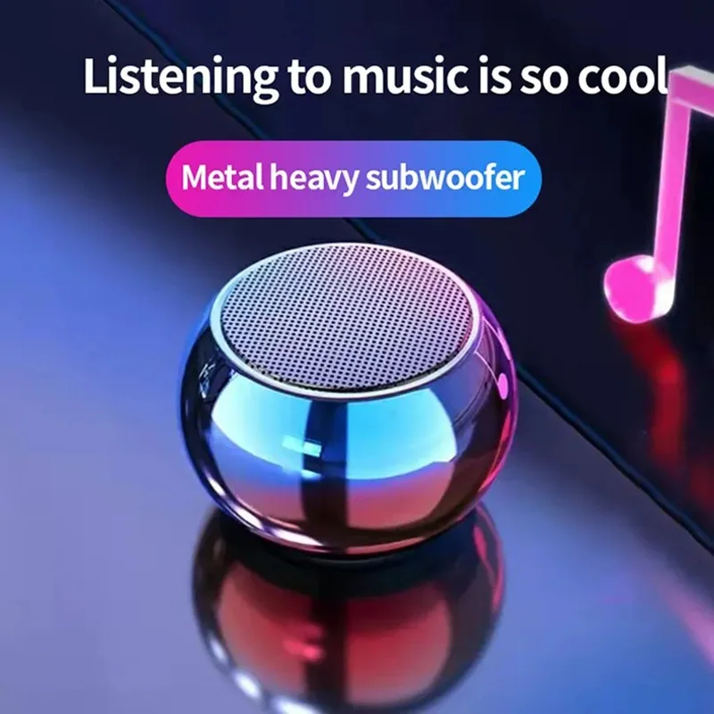 Беспроводная Bluetooth-Колонка M3wireless портативная маленькая металлическая